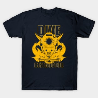 Blue & Gold Dive Instructor T-Shirt